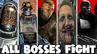 ALL BOSSES FIGHT - WOLFENSTEIN (WITH CUTSCENES) [FULL HD]