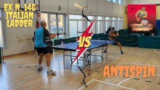 ANTISPIN VS EX N. 146 ITALIAN LADDER  | STORKRAFT DER-MATERIALSPEZIALIST | TABLE TENNIS MATCH