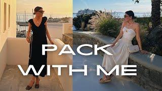 PACK WITH ME FOR MYKONOS | GREECE & HOLIDAY SUMMER HAUL