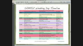 DIY Wedding Webinar | Creating a Professional Wedding Day Timeline