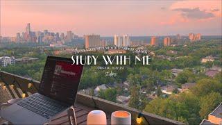 Calm Study Music + Campfire/ 2-HOUR STUDY WITH ME / Pomodoro 45