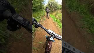 I managed the win but closest finish ever. Totara park Auckland NZ #emtb #emtblife