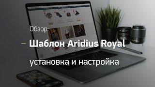 Интернет-магазин на Opencart. Обзор адаптивного шаблона Aridius Royal