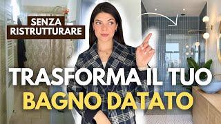 4 SOLUZIONI per svecchiare il TUO BAGNO senza ristrutturare *low budget* *renter friendly*