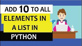 How to add 10 to all the elements in a list in Python | Python one liners #shorts