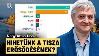 A Tisza párt megelőzte a Fideszt: valós a friss közvéleménykutatás? - Nagy Attila Tibor