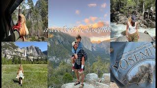 Yosemite Vlog: camping in camp 4, weekend in Yosemite, best sunset hike, fun times