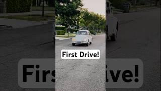 It Runs!! Our "RUSTY & ROTTED" 1965 VW Bug rescued from a farm. Let's jump in and cruise the block!