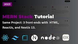 3. HTML Front-end Build | Build and Deploy a Responsive Full-stack MERN Application | NextJs 13, ...