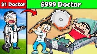 Nobita Build $1 To $9999 Hospital In Roblox 