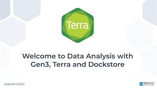 Data Analysis with Gen3, Terra, and Dockstore