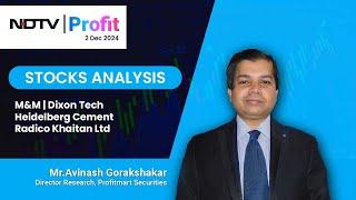 Mr. Avinash Gorakshakar, Head Research, Profitmart | NDTV Profit | Today Stock Analysis