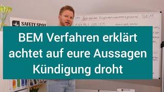 BEM Gespräch - Verfahren erklärt | betriebliches Eingliederungsmanagement | 6 Wochen arbeitsunfähig