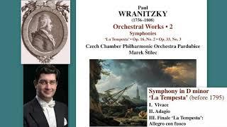 Paul Wranitzky (Pavel Vranický): Symphony in D Minor, 'La tempesta', Marek Štilec (conductor)