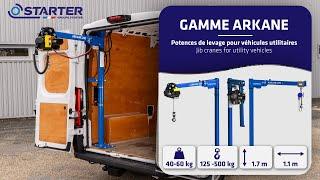 [STARTER] ARKANE : Gamme de potences pour véhicules utilitaires | Jib-cranes for utility vehicles