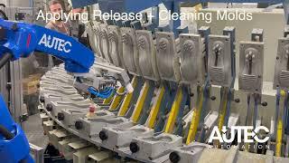 AUTEC: How apply Release Agent & Clean Molds  +  How to Program robot