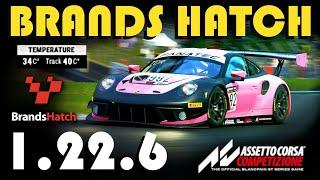 BRANDS HATCH IN THE PORSCHE | 1:22.6 | Assetto Corsa Competizione 1.8 Hotlap | 911 GT3-R | 2021 BoP