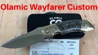 Olamic Wayfarer Custom Knife    All the bells and whistles  !