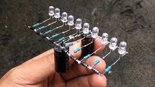 How to Make a VU Meter Without IC and Transistor | Reactive Lights Circuit