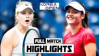 Emma Raducanu vs Peyton Stearns R1 Highlights - Korea Open, Seoul 2024