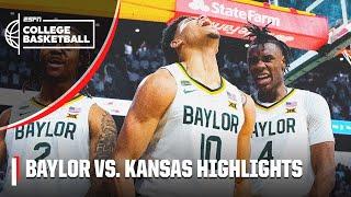 DOWN GOES KANSAS  Baylor Bears vs. Kansas Jayhawks | Full Game Highlights | ESPN College Basketball