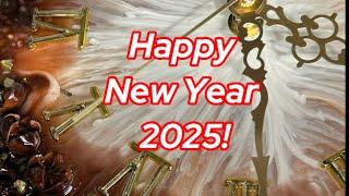 # 84 / EN. Happy New Year 2025 to all my friends! Let's make clock together ️ !️