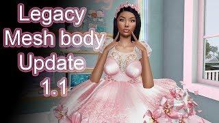 Second Life: Legacy Mesh body with Catwa Head/ Neck Fade