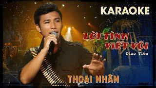 Karaoke | Lời Tình Viết Vội - Thoại Nhân | Beat Chuẩn Tone Nam