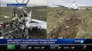 Lawsuit blames maintenance error in fatal Iowa plane crash