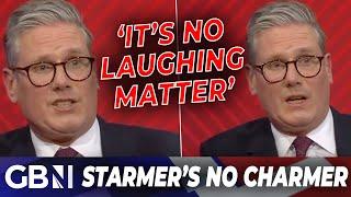 WATCH: Keir Starmer SNAPS at audience for LAUGHING at his 'Dad was a toolmaker' line