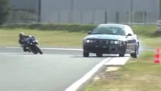 BMW M3 E46 vs Yamaha R1 drift session on track (Motorsport)