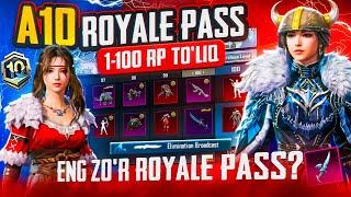  A10 ROYALE PASS 1-100 RP TO'LIQ - RP OBMEN/YASHIK - ️ RANK SOVG'ALARI -  BONUS PASS TO'LIQ