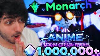 I Spent 1 MILLION Gems To Get 0.1% MONARCH ALUCARD in Anime Vanguards Roblox