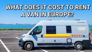 Euro Van Rental - Cost Breakdown - Vanlife Europe