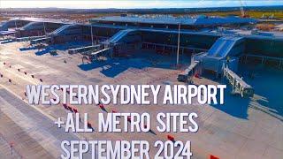 Western Sydney Airport + all Metro stations Badgerys Creek Australia