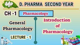 General Pharmacology/Introduction of Pharmacology/L-1/CH-1/Pharmacology/D.Pharm second Year