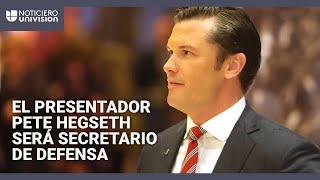 Trump elige al presentador Pete Hegseth como su próximo secretario de Defensa