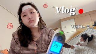 A형 독감 격리vlog  출산 후 바닥까지 떨어진 내 면역력…🫠 | 일상브이로그