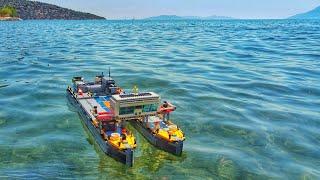 LEGO Technic RC boat explores the ancient sunken city of Epidaurus