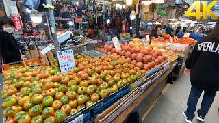 【4K】  Anyang Traditional Market Walking Around in Seoul Korea 2022