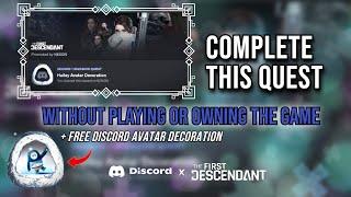 Complete The First Descendant (Hailey Avatar Decoration) Quest in Discord WITHOUT PLAYING The Game
