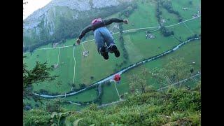 Base jumping - La Mousse, Switzerland 3 way exit