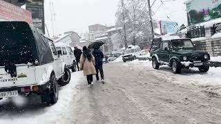 Heavy Snowfall in Mallroad Manali || Solang || Hampta || Kullu-Manali