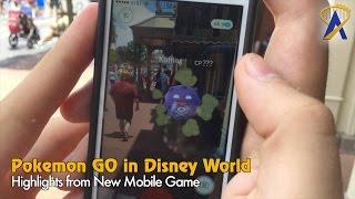 Playing Pokémon GO at Disney World