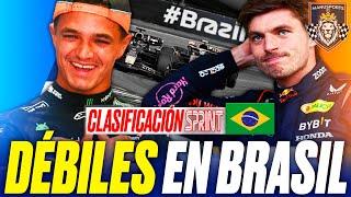 RED BULL SUFRE ante un MCLAREN IMPONENTE | Clasificación Shootout Sprint GP de Brasil 2024 F1