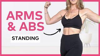 Standing Arms and Abs Workout! Quick & Effective! 10 mins