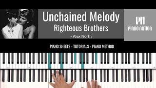 Unchained Melody - Righteous Brothers - Ghost (Sheet Music - Piano Solo - Piano Cover - Tutorial)