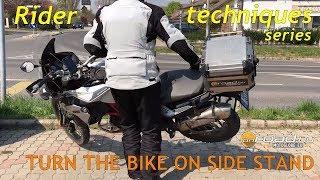 Rider techniques, part 17: TURN THE BIKE ON SIDE STAND - Onroad.bike