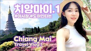 태국 치앙마이 여행 브이로그.1 / Chiang Mai Travel Vlog.1 #야시장 #거리음식 #도이인타논