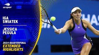 Iga Swiatek vs. Jessica Pegula Extended Highlights | 2024 US Open Quarterfinal